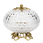 Конфетница из прозрачного рельефного стекла Eden Garden варинант исполнения - 1 | Loft Concept в Москве