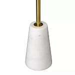 Кофейный столик с круглой столешницей на белом мраморном основании Original Foundation варинант исполнения - 5 | Loft Concept в Москве