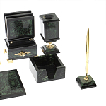 Настольный письменный набор из нефрита в подарочной коробке Victorious варинант исполнения - 5 | Loft Concept в Москве