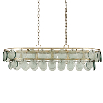 Люстра овальной формы с каскадом из декоративных элементов Harmony of Light варинант исполнения - 3 | Loft Concept в Москве