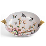 Белое фарфоровое блюдо с изображением бабочек Eden Garden варинант исполнения - 2 | Loft Concept в Москве