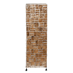 Торшер из перламутра на металлическом каркасе Indonesian Tower 2 варинант исполнения - 1 | Loft Concept в Москве