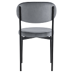 Стул с круглым сиденьем на металлическом основании ALFIE CHAIR Grey варинант исполнения - 3 | Loft Concept в Москве