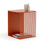 Оранжевый приставной стол из металла Lattice варинант исполнения - 3 | Loft Concept в Москве