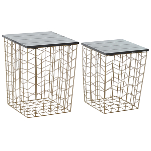 Комплект из приставных столов Wire Basket Side Table