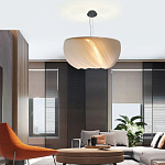 Подвесной светильник с белыми изящными декоративными лепестками Volumetric Petal Lamp варинант исполнения - 5 | Loft Concept в Москве