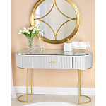 Консоль овальная на золотистых фигруных ножках Wall Console варинант исполнения - 4 | Loft Concept в Москве