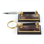 Настольный письменный набор из яшмы и долерита с декором Двуглавый орел Manager Organizer варинант исполнения - 5 | Loft Concept в Москве