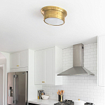 Потолочный светильник круглый цвета состаренная латунь Modern Simple Ceiling Light варинант исполнения - 3 | Loft Concept в Москве