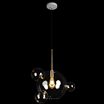 Подвесной светильник со стеклянными плафоном в виде шара и золотыми деталями & Coombes варинант исполнения - 2 | Loft Concept в Москве