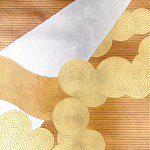 Обои ручная роспись в стиле Арт-деко Namban Colourway SC-290 on Deep Rich Gold gilded paper варинант исполнения - 1 | Loft Concept в Москве