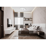 Потолочный светильник овальной формы белого цвета с 7-ю лампами Lunar Pebbles варинант исполнения - 12 | Loft Concept в Москве