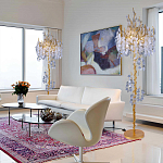 Торшер в виде золотого дерева с листьями FAIRYTREE Light варинант исполнения - 3 | Loft Concept в Москве