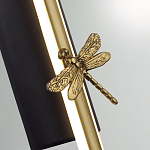 Бра с круглым плафоном из алебастра и бронзовой декоративной стрекозой 65 Alaris  варинант исполнения - 7 | Loft Concept в Москве