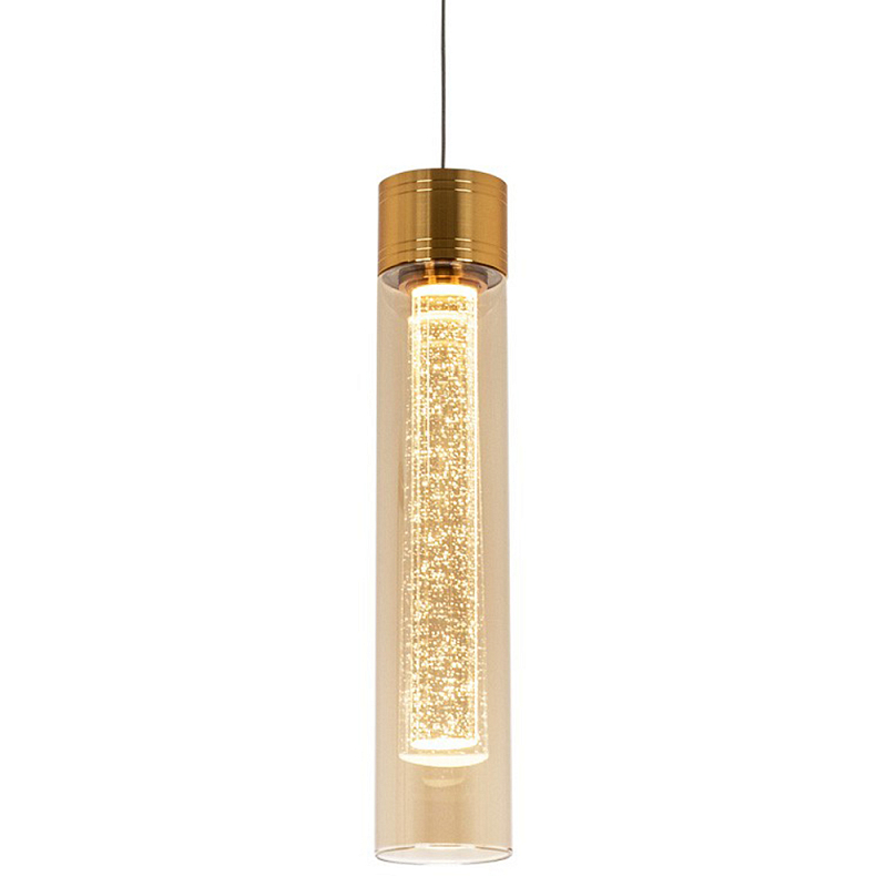    Sparkling Bubbles Tube Gold Amber Hanging Lamp         | Loft Concept 