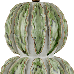 Настольная лампа с фактурным основанием с сочетании белого и зеленого цветов Festoon варинант исполнения - 1 | Loft Concept в Москве