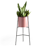 Кашпо из металла Elevated Planters розовое варинант исполнения - 1 | Loft Concept в Москве