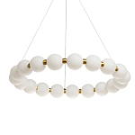 Люстра круглая с матовыми белыми шарами PEARLS Suspension варинант исполнения - 1 | Loft Concept в Москве