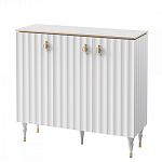 Консоль с дверками и белым рельефным фасадом Expanses of Beauty варинант исполнения - 1 | Loft Concept в Москве