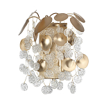 Бра с декоративными подвесками из прозрачного стекла в форме монеток FAIRYTREE Light варинант исполнения - 1 | Loft Concept в Москве