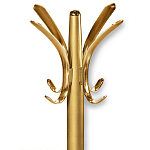 Вешалка золотого цвета с 4-мя крючками из пластика Curves Hangers варинант исполнения - 2 | Loft Concept в Москве