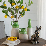 Статуэтка заяц из текстурированной терракоты и покрытый глянцевой краской под бронзу Rabbit Charm  варинант исполнения - 6 | Loft Concept в Москве