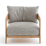 Кресло с каркасом из массива ясеня Deniaud Ash Grey Armchair варинант исполнения - 2 | Loft Concept в Москве