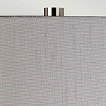 Настольная лампа с цилиндрическим абажуром и прозрачным стеклянным основанием Quintiesse варинант исполнения - 6 | Loft Concept в Москве