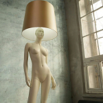 Лампа MANNEQUIN LAMP с абажуром изгибы тела варинант исполнения - 7 | Loft Concept в Москве
