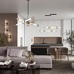 Светодиодная люстра Rovelly Black варинант исполнения - 4 | Loft Concept в Москве