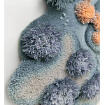 Тканый вручную Большой абстрактный гобелен Frost Forest варинант исполнения - 2 | Loft Concept в Москве