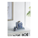 Ваза с крышкой в китайском стиле Oriental Blue & White Ornament Vases варинант исполнения - 3 | Loft Concept в Москве