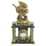 Часы настольные из натурального камня с декором в виде орла Eagle Stone Clock варинант исполнения - 8 | Loft Concept в Москве