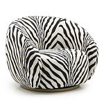 Кресло Bear с принтом Зебра варинант исполнения - 1 | Loft Concept в Москве