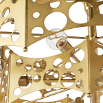 Люстра фигурная золотого цвета Corrugated Panels варинант исполнения - 2 | Loft Concept в Москве