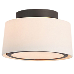 Потолочный светильник с круглым хлопковым абажуром Frosted Diffuser варинант исполнения - 1 | Loft Concept в Москве