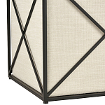 Пуф бежевый с черной металлической рамой Beige Pouf варинант исполнения - 2 | Loft Concept в Москве