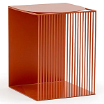 Оранжевый приставной стол из металла Lattice варинант исполнения - 1 | Loft Concept в Москве