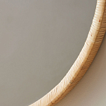 Зеркало круглое в раме из ротанга Wickerwork варинант исполнения - 2 | Loft Concept в Москве