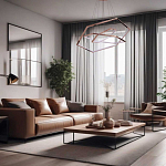 Люстра с 3-мя подвесами в виде шестиугольников Hexagon Horizontal варинант исполнения - 8 | Loft Concept в Москве