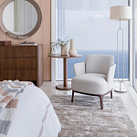 Приставной стол в шпоне ореха Elega варинант исполнения - 6 | Loft Concept в Москве