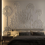 Барельеф DANDELIONS варинант исполнения - 1 | Loft Concept в Москве