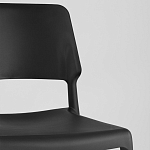 Пластиковый стул на ножках из массива бука Ferret Black 4 шт варинант исполнения - 8 | Loft Concept в Москве