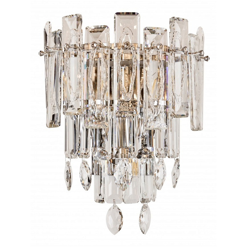 Бра с хрустальными подвесками Gorgeous Crystal Light Золотой Прозрачный Хром Бра с хрустальными подвесками Gorgeous Crystal Light Золотой Прозрачный Хром в Москве | Loft Concept