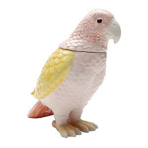 Декоративная банка с крышкой Pink Parrot