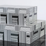 Набор из двух шкатулок Noe Black White Box варинант исполнения - 3 | Loft Concept в Москве