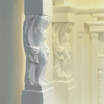 Встраиваемый в стену гипсовый светильник под покраску с колоннами и арками в античном стиле Antiquity Athena варинант исполнения - 13 | Loft Concept в Москве