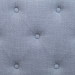 Изголовье кровати серое с мягкой обивкой из рогожки Emma Headboard варинант исполнения - 3 | Loft Concept в Москве