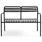 Скамья из алюминия Mack Metal Bench Black варинант исполнения - 2 | Loft Concept в Москве