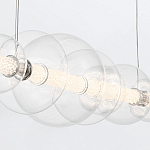Подвесной светильник линейный с прозрачными стеклянными шарами разного диаметра Eurofase варинант исполнения - 8 | Loft Concept в Москве